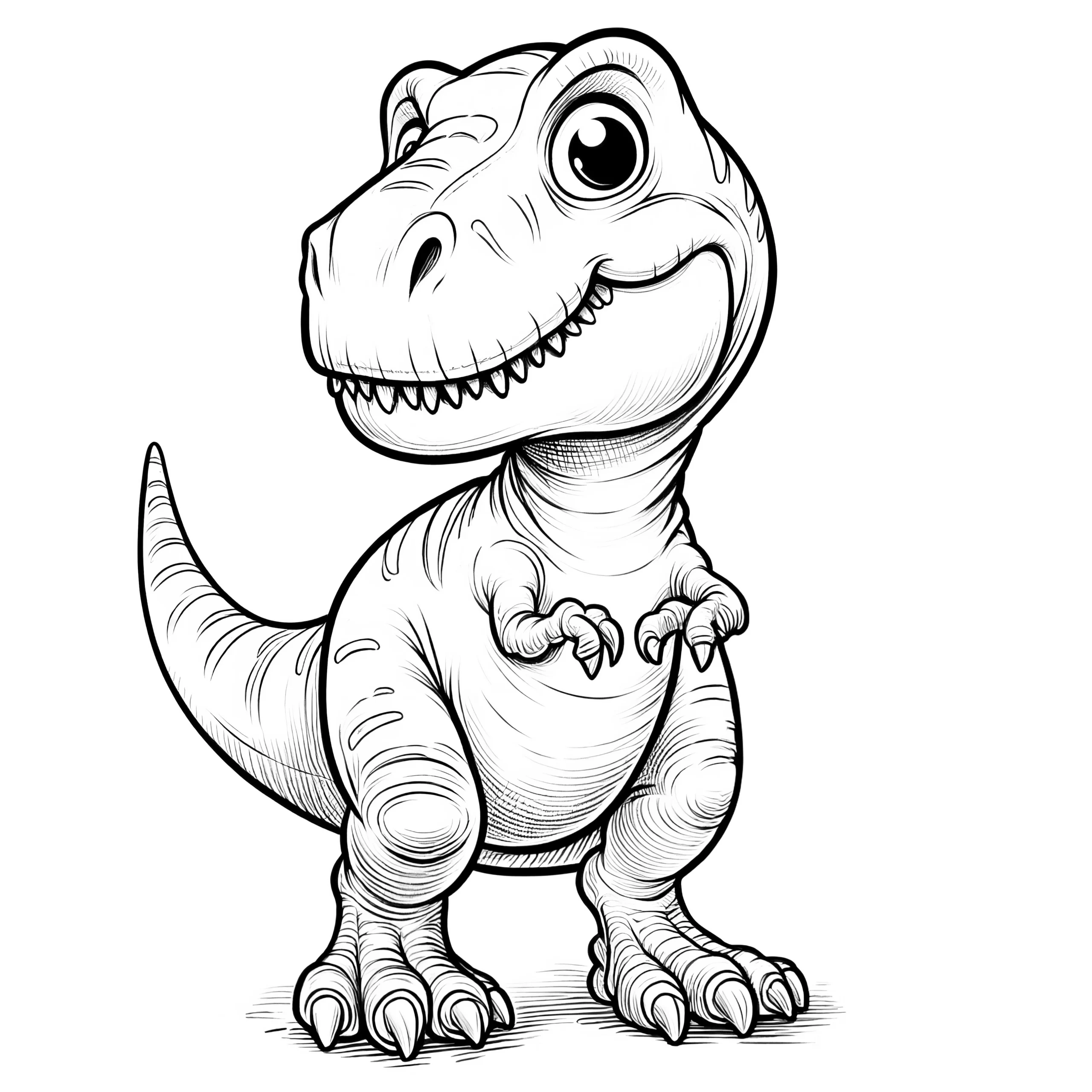 Tyrannosaurus rex: Ausmalbild